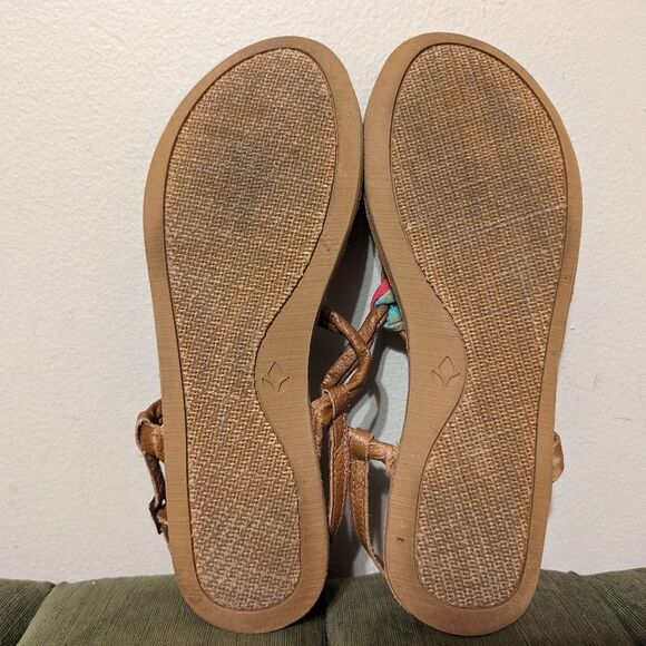 Reef Mayan Sunlight Leather Sandals - Picture 8 of 9